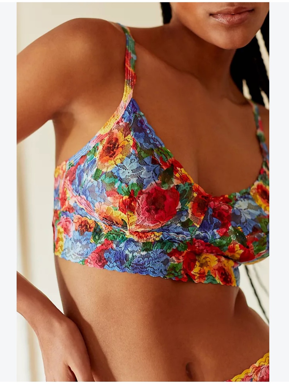 Hanky Panky Printed V-neck Retro Bralette